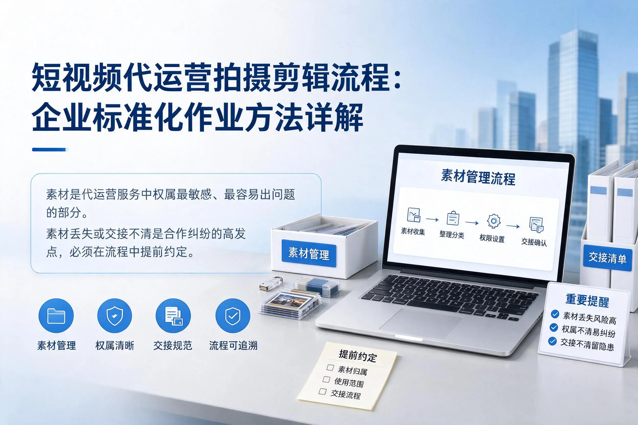 短视频代运营拍摄剪辑流程:陇南企业标准化作业方法详解