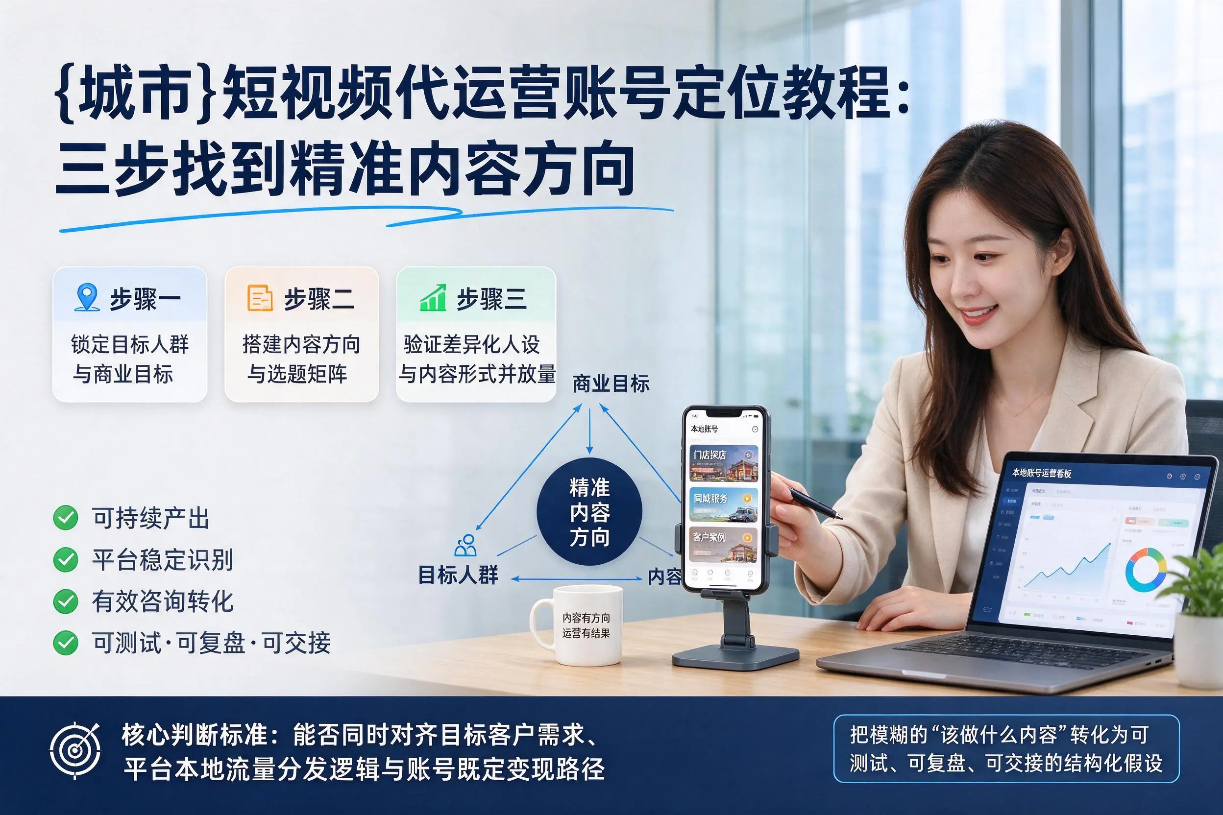 陇南短视频代运营账号定位教程:三步找到精准内容方向