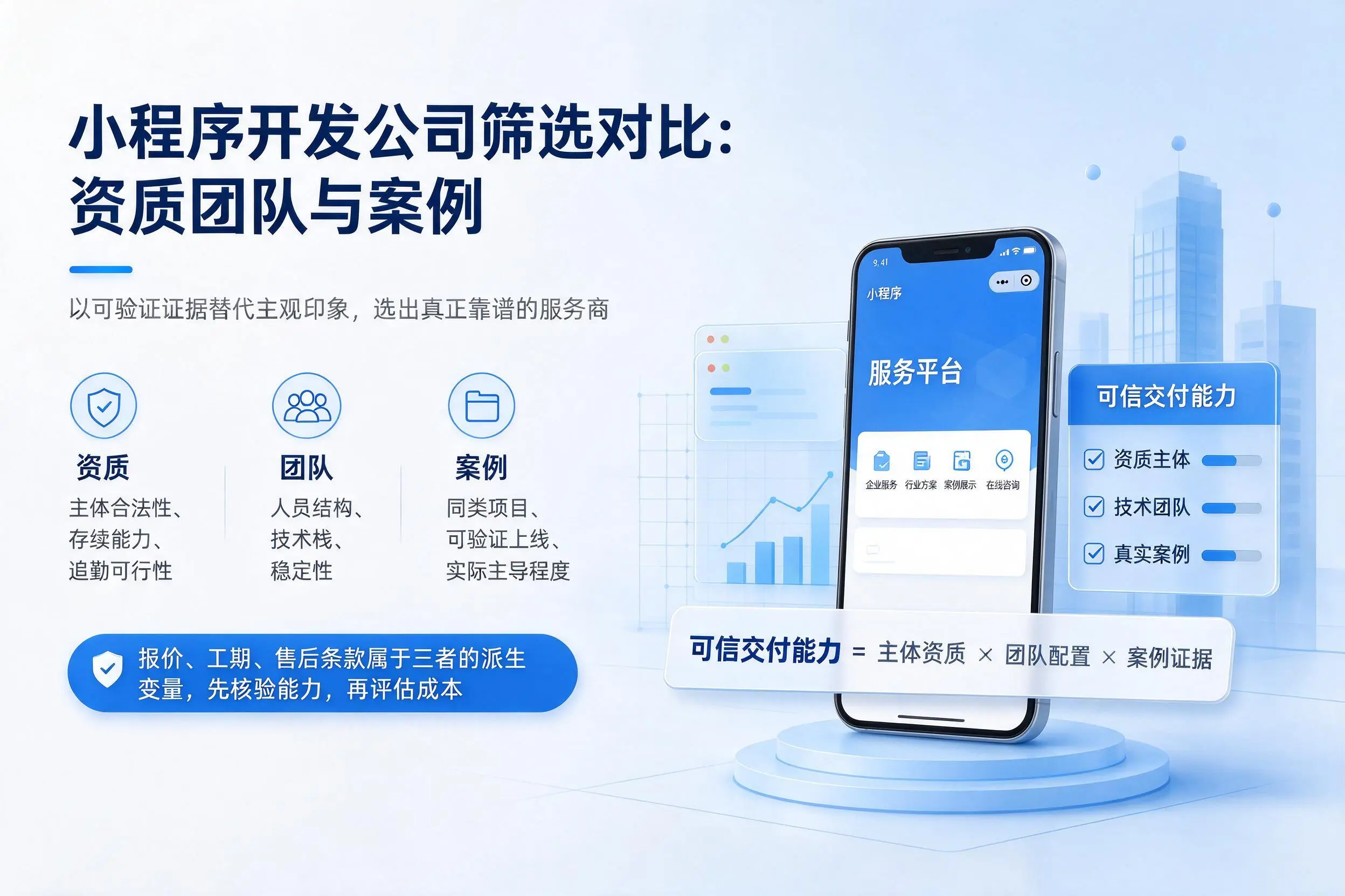 陇南小程序开发公司筛选对比：资质团队与案例