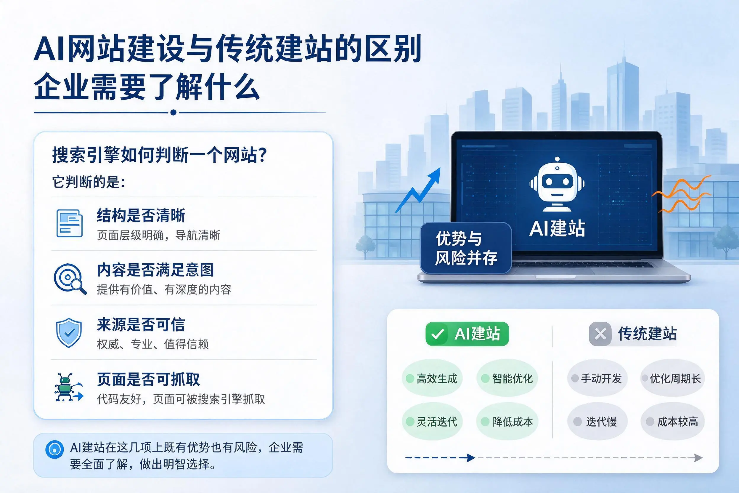 AI网站建设与传统建站的区别,陇南企业需要了解什么
