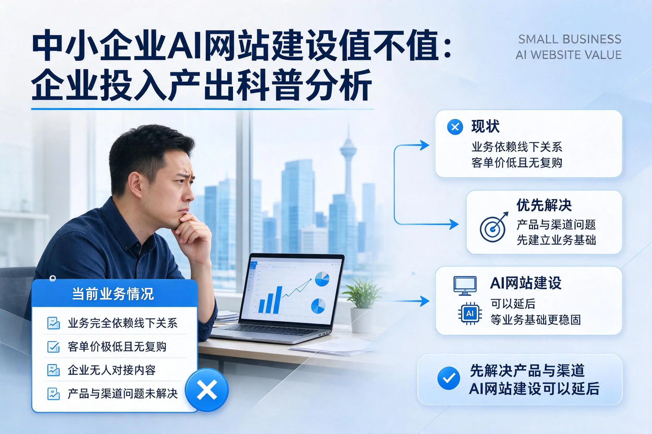 中小企业AI网站建设值不值：陇南企业投入产出科普分析