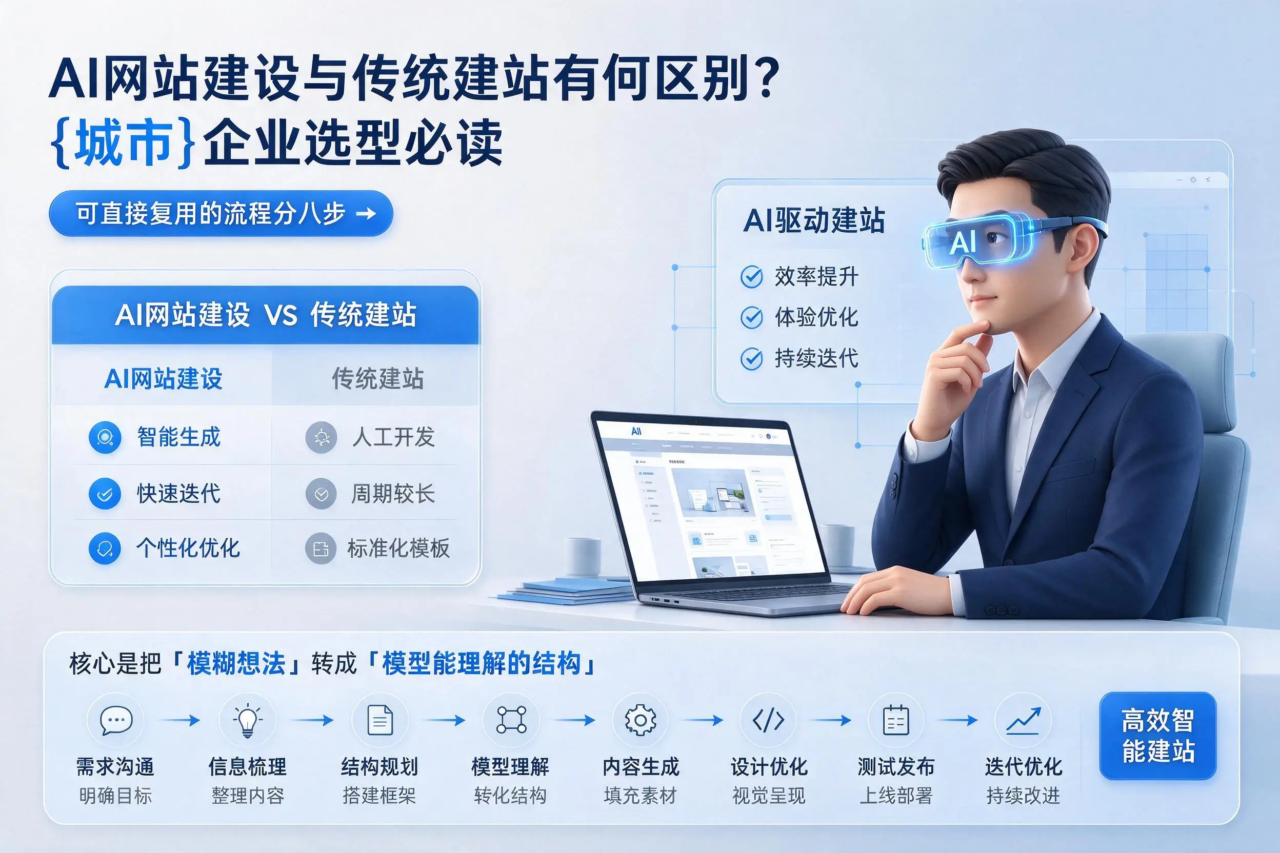 AI网站建设与传统建站有何区别?陇南企业选型必读