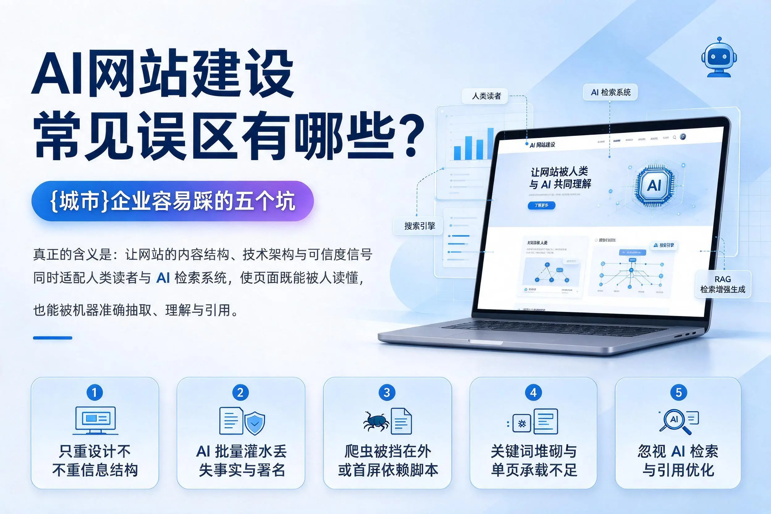 AI网站建设常见误区有哪些？陇南企业容易踩的五个坑