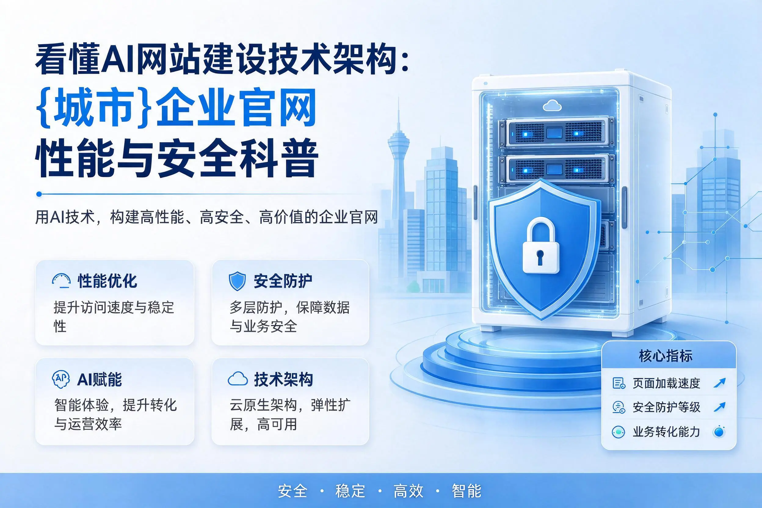 看懂AI网站建设技术架构：陇南企业官网性能与安全科普