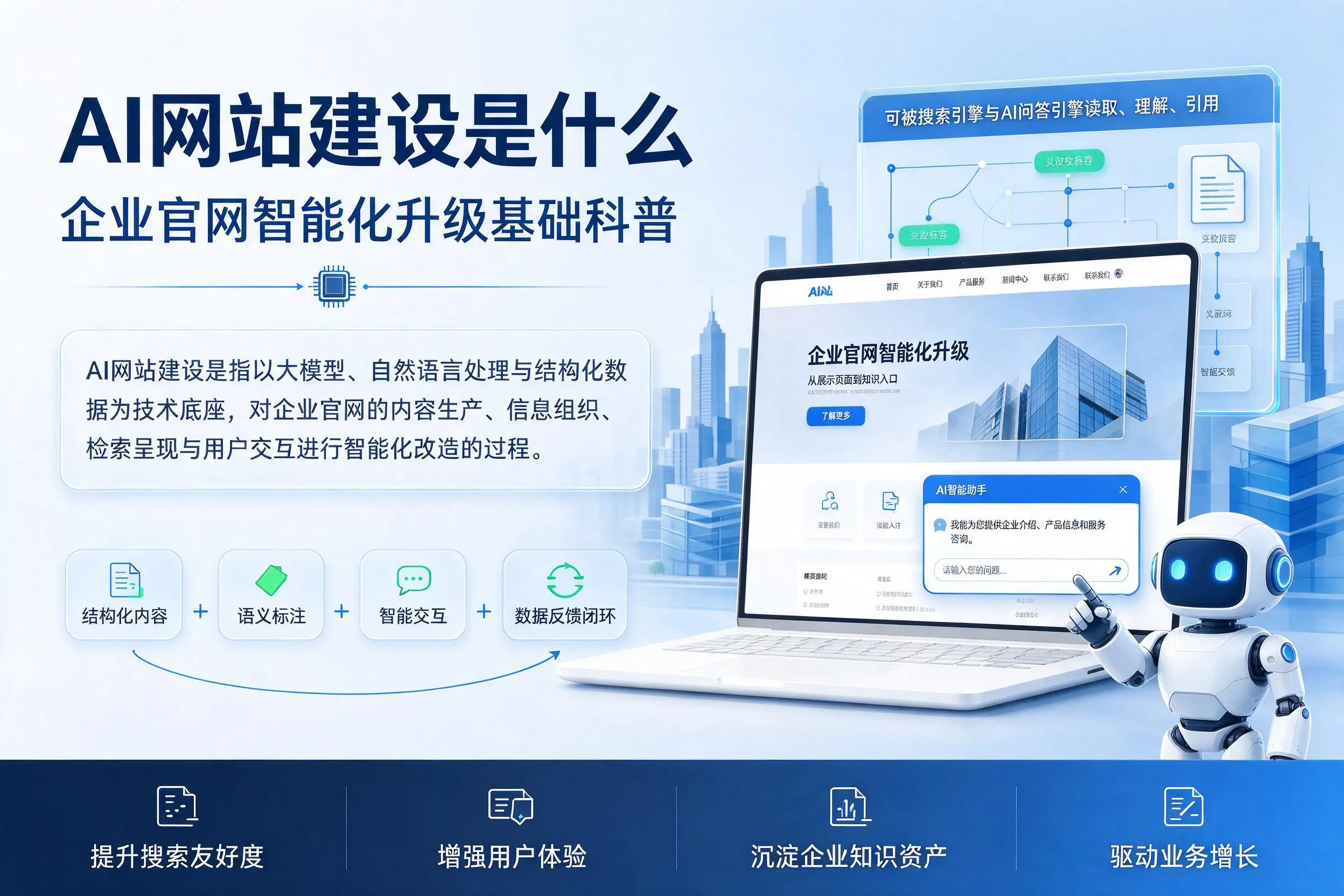 AI网站建设是什么：陇南企业官网智能化升级基础科普