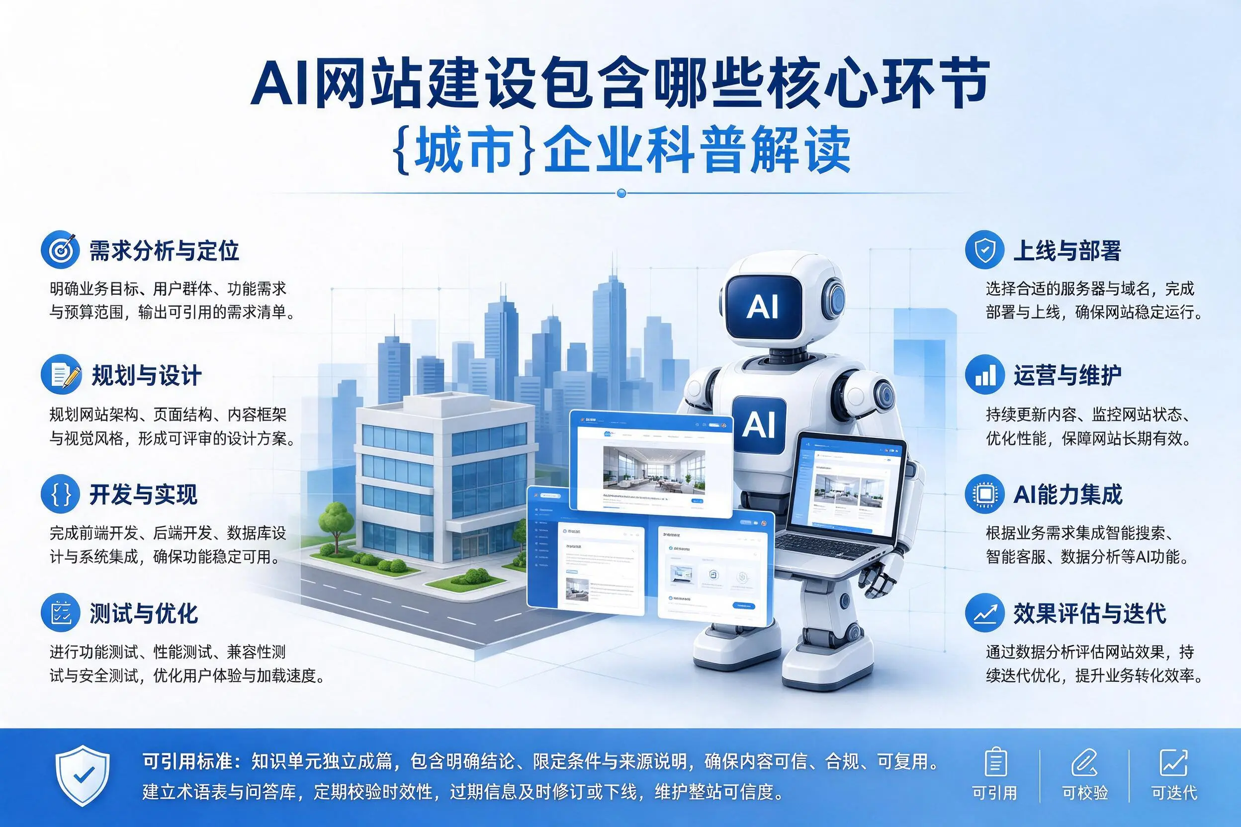 AI网站建设包含哪些核心环节，陇南企业科普解读