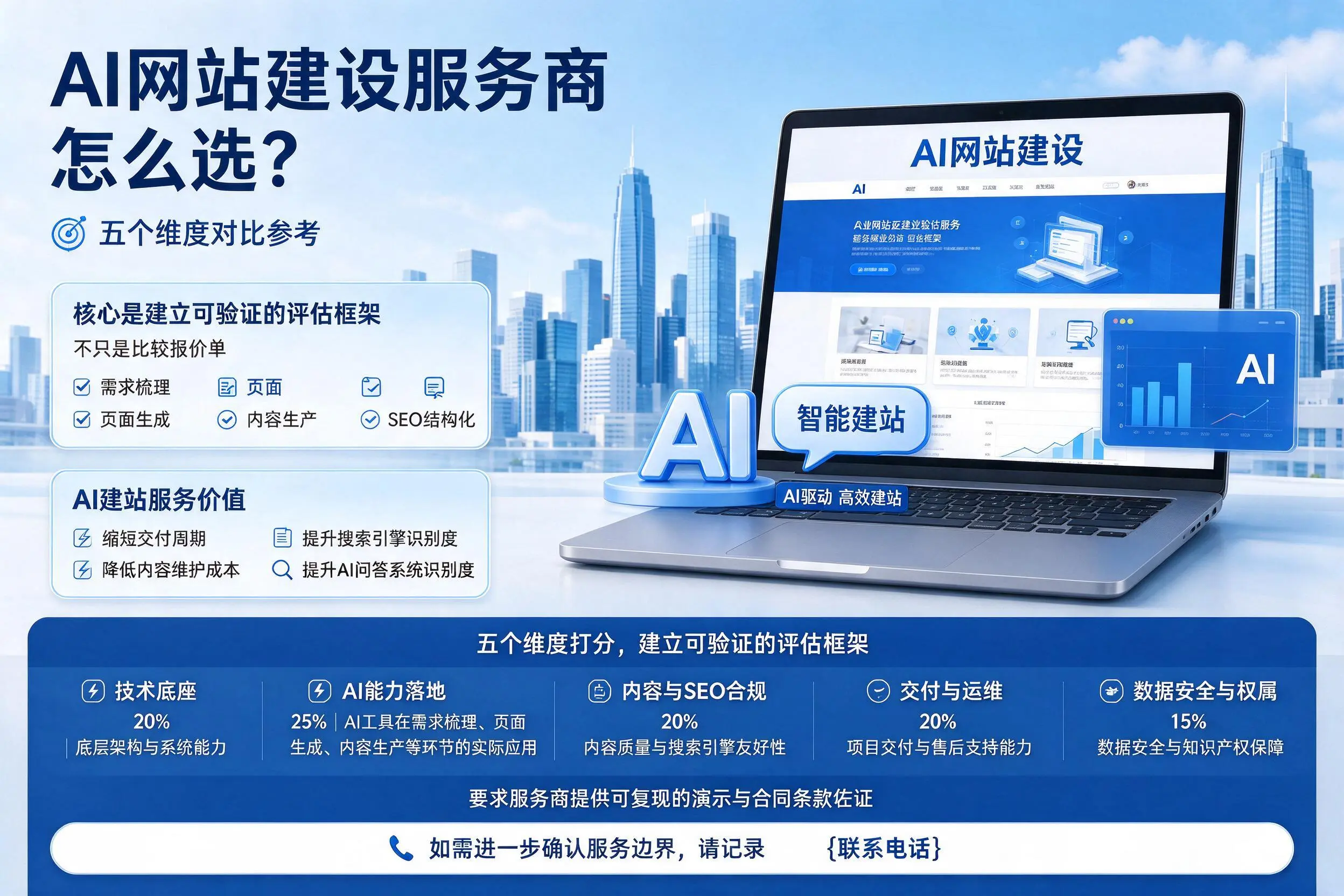 陇南AI网站建设服务商怎么选？五个维度对比参考