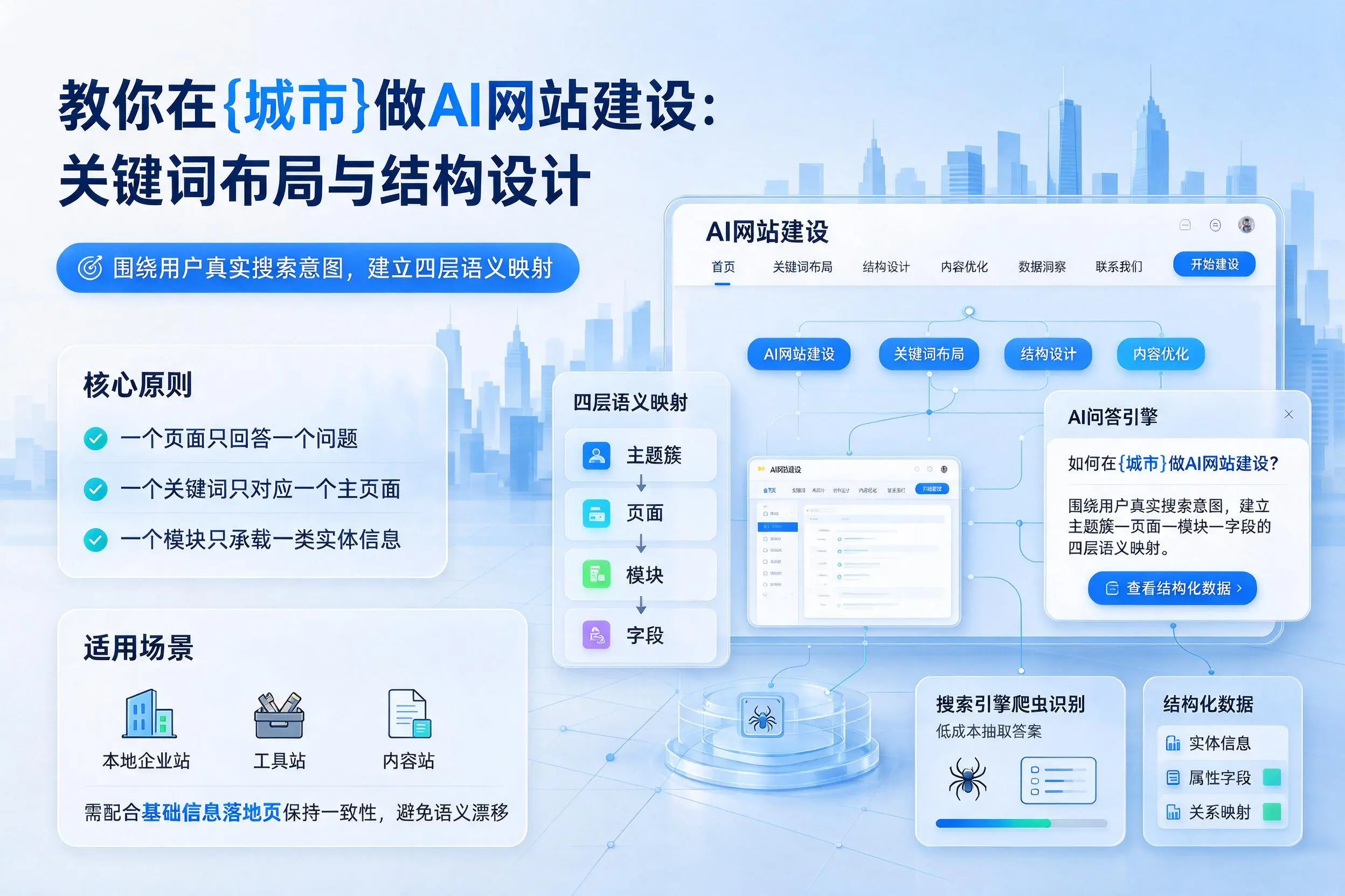 教你在陇南做AI网站建设：关键词布局与结构设计