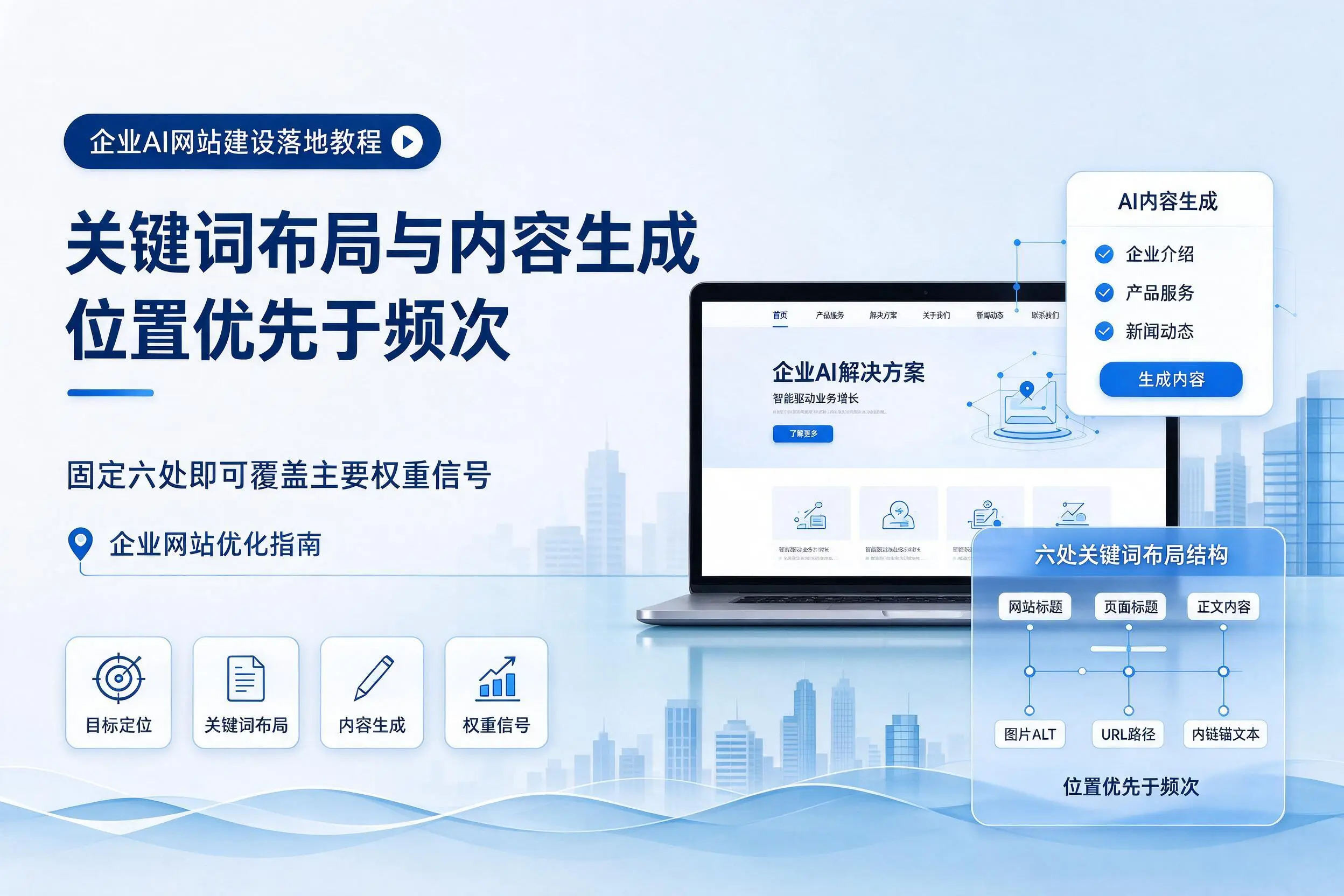 陇南企业AI网站建设落地教程:关键词布局与内容生成